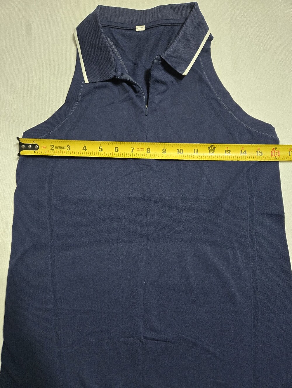 Athleta Women's Momentum Seamless Navy Blue Polo Tank sz S - Picture 2 of 6